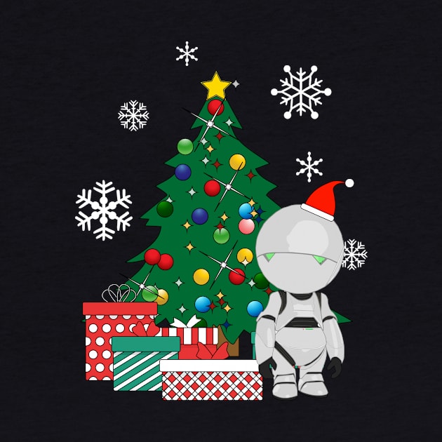 Marvin The Paranoid Android Around The Christmas Tree by Nova5